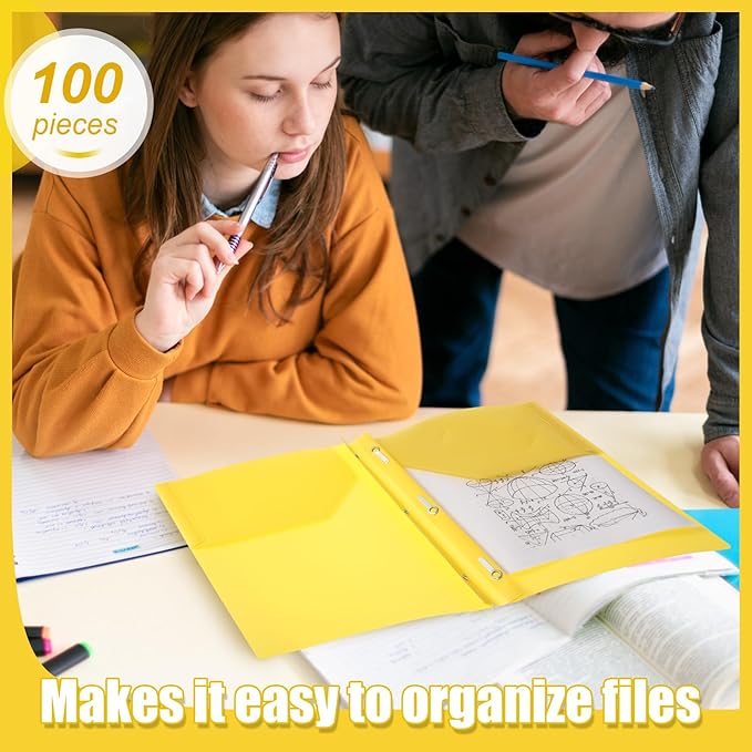 Lincia 100 Pcs Plastic Folders - Image 5