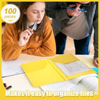 Lincia 100 Pcs Plastic Folders - Image 5