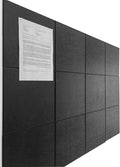 DECORITA Black Cork Board Alternative 47"x35" | Felt Wall Tiles | Aesthetic by DesignerManufacturerofInnovativeBulletinBoardSolutionsforHomeOffice
