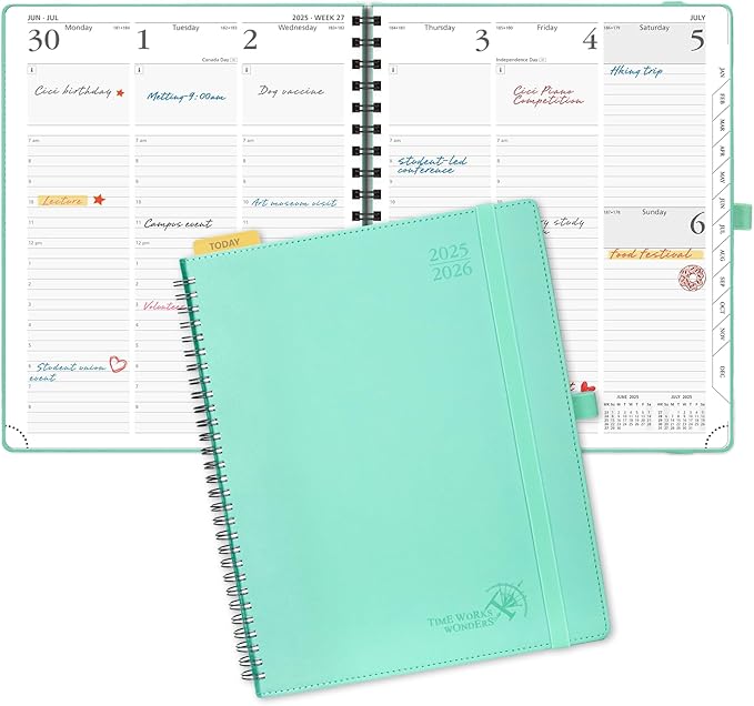 POPRUN Planner 2025-2026 Academic Weekly Calendar by POPRUN