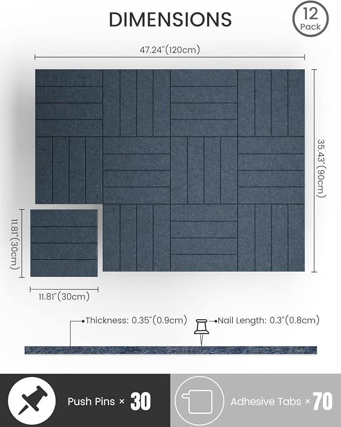 Bumusty Large Cork Board 47"x35" Alternative - Image 3