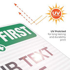 Custom Safety First Sign, OSHA Sign, 24x30 Inches, 3M EGP Reflective .080 - Image 7