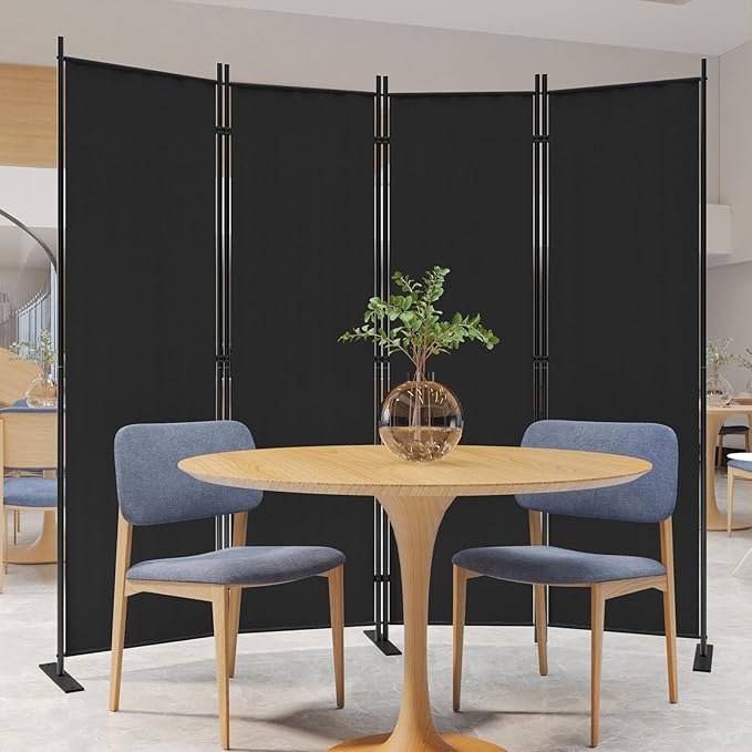 C-Hopetree 4 Panels Room Divider, 6 Ft Tall Indoor Folding Privacy Screen - Image 3