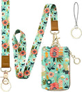 bolimoss Floral Lanyard Wallet, Cute Teacher Lanyards by BOLIMOSS