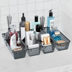 WOWBOX 9 Pack Clear Drawer Organizer Set, Acrylic Drawer Storage Trays - Image 6