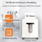 Bonsaii C266-B Micro Cut Shredder, Easy-Carry Handle, P-4 Security, 60 Min - Image 2