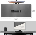 CENNBIE Leather Desk Mat, Extended Non-Slip Mouse Pad, Waterproof PU Leather - Image 2