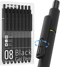 JIMMIDDA 8Pcs Black Gel Pens by JIMMIDDA