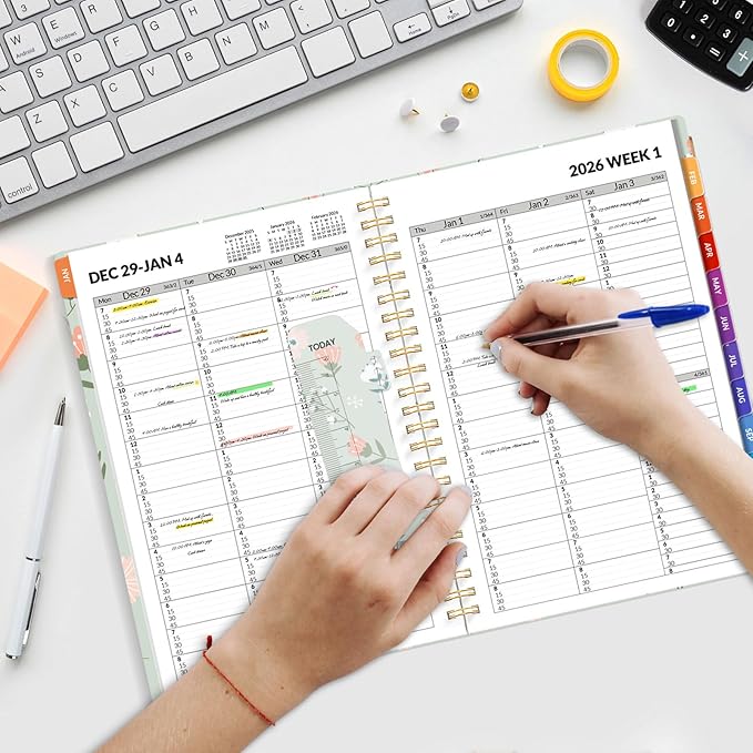 SUNEE 2026 Appointment Book, Quarter-Hourly, Weekly & Monthly - Image 7