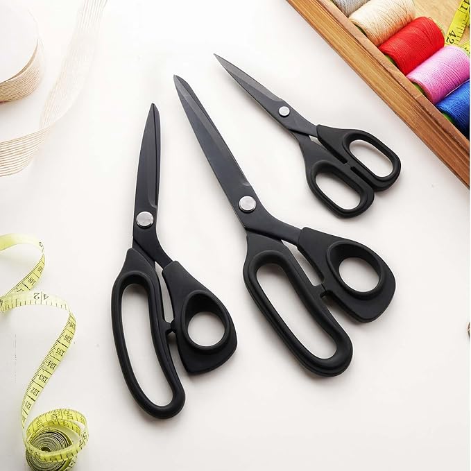 Zicolu Premium Proseries Sewing Fabric Scissors Bundle, Sharp Titanium Coated - Image 6