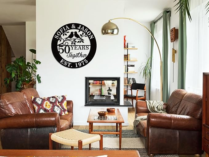 efcustomgifts Personalized 50th Anniversary Metal Signs - Image 4