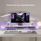 Fenge Acrylic Monitor Stand Riser, 42.5 Inches Dual Monitor Stand - Image 7