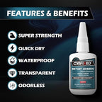 Medium-Thin Super Glue, 56.8 Gram Fast CA Glue - Image 2