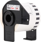 Brother Genuine DK-22513PK Continuous Length Replacement Labels, Black/Red Label on White Paper Tape, Engineered with Excellence, 2.4” x 50 feet, (3) Rolls per Box (DK22513PK)