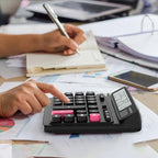 Desktop Calculator with Extra Large 5-Inch LCD Display, 12-Digit Two Way Power - Image 3