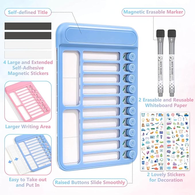 Audab 2Pcs Dry Erase Chore Chart - Image 3