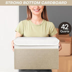 Bagnizer Large 17" 42 Quarts Collapsible Stackable Storage Bins - Image 6