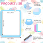 Outus 10 Pcs Dry Erase Mini White Boards Bulk 8.5 x 11'' Small Magnetic - Image 2