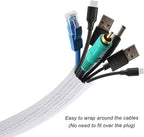CrocSee 10ft - 1.25 inch Braided Cable Management Sleeve Cord Protector - - Image 2