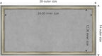 Amanti Art Silver Framed Magnetic Board 14x26 Small Vision Board - Image 4