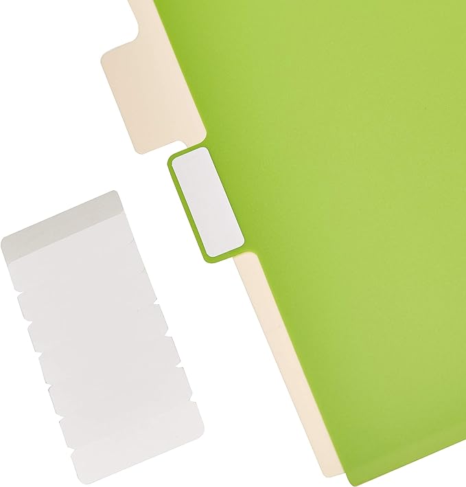 Amazon Basics Durable Multicolor 3-Ring Binder Plastic Divider Set - Image 5