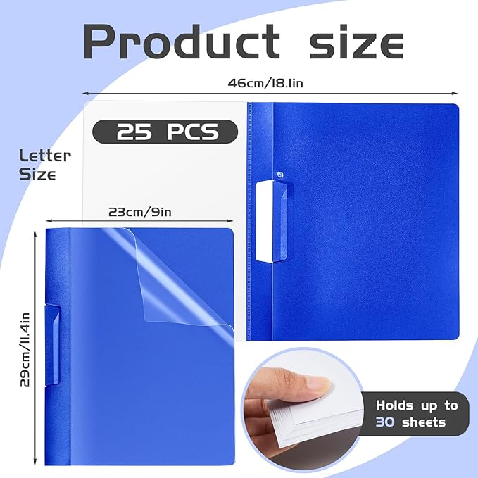 Maitys 25 Pack Durable Clear Report Covers - Image 3
