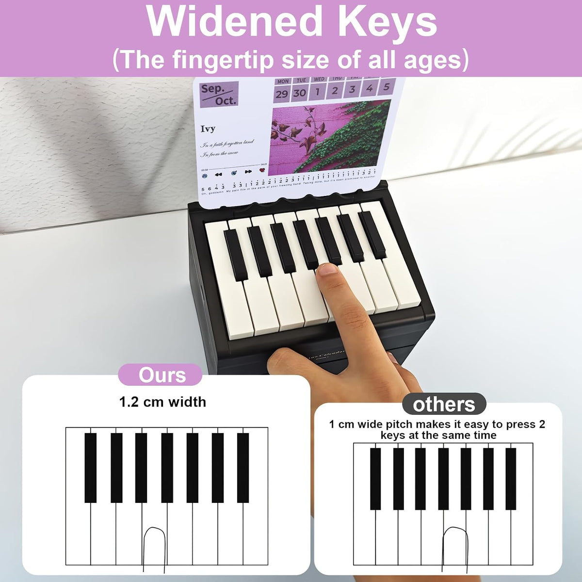 Piano Calendar 2027, Playable Piano Desk Calendar 2027, Swift Mini-Piano Cale...