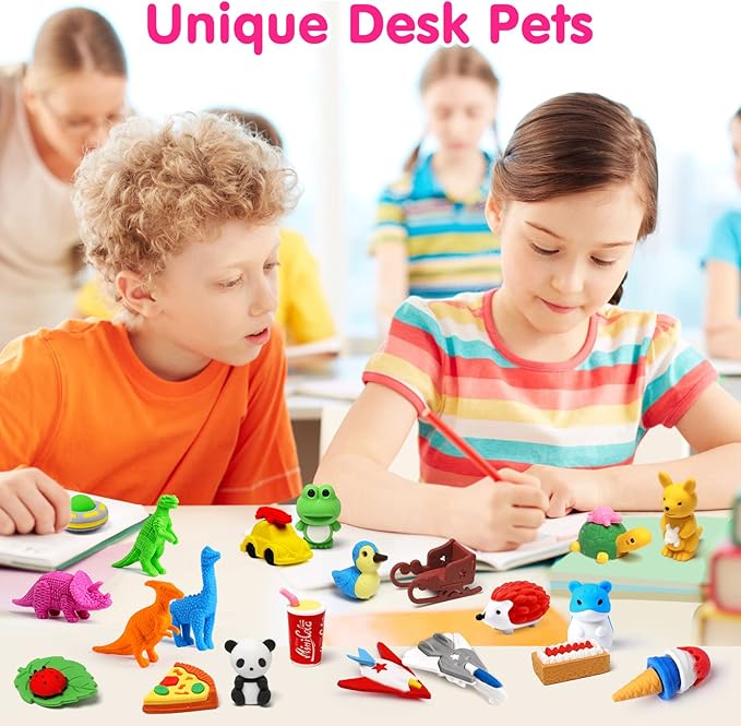 Arscniek 110 Pack Animal Erasers - Image 6