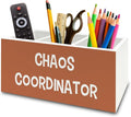 XPH Chaos Coordinator Orange Pen Pencil Holder Organizer by XPH