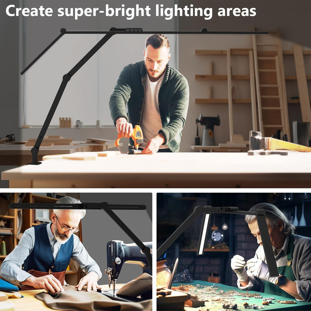 3000 lumen ultra bright architect desk lamp with, side view