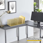Kuntine.B Desk File Organizer Upright Mesh Desktop Organizer File Sorter Office - Image 5