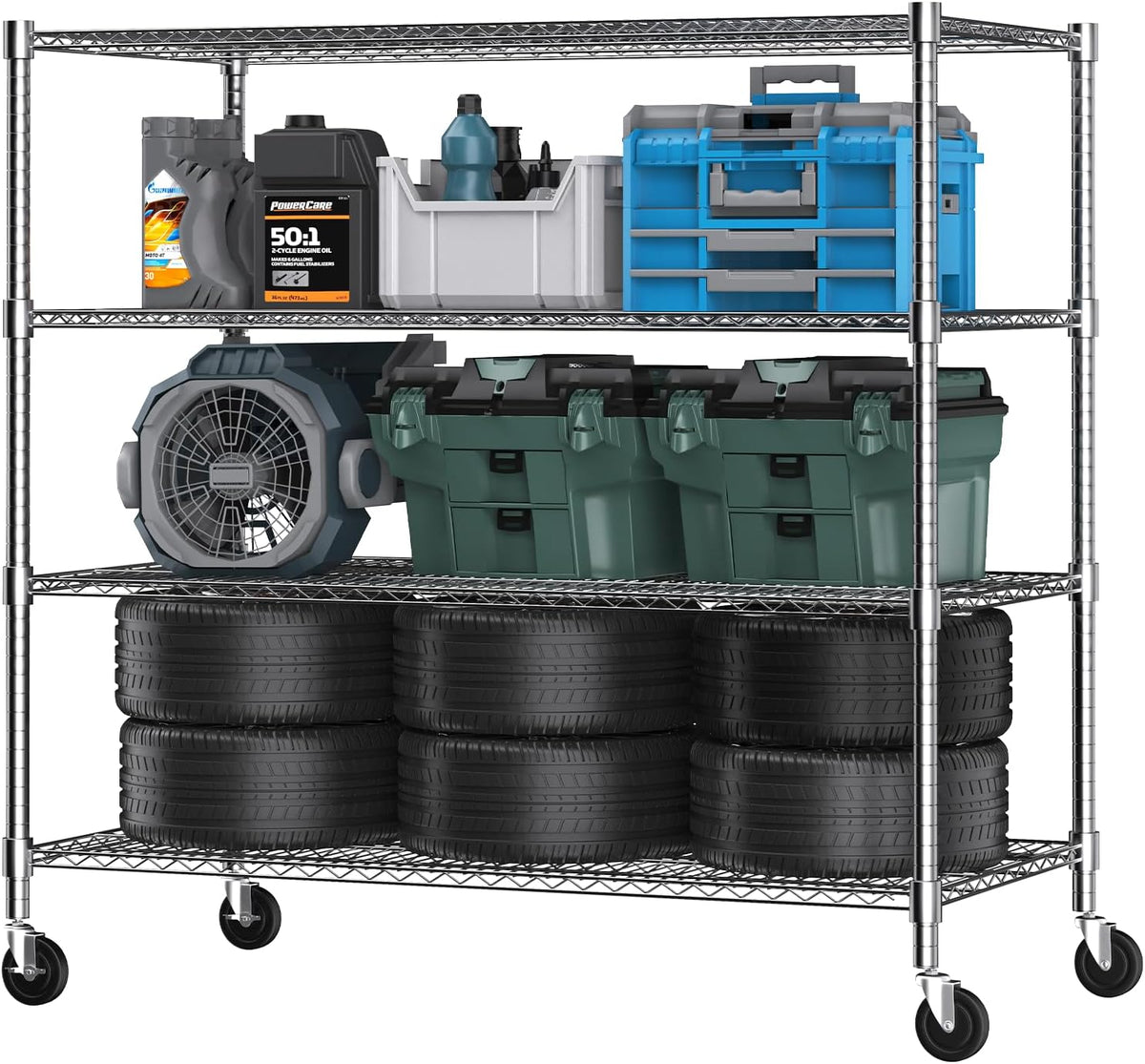 Himimi 4 Tier Wire Shelving
