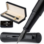 Wordsworth & Black Fountain Pen Set, Extra Fine Nib, Includes 24 Pack Ink by WordsworthBlack