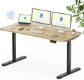 FLEXISPOT Solid Rubberwood Electric Standing Desk by FlexiSpot