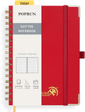 POPRUN Spiral Dotted Journal Notebook, by POPRUN