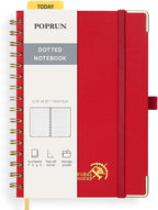 POPRUN Spiral Dotted Journal Notebook, by POPRUN