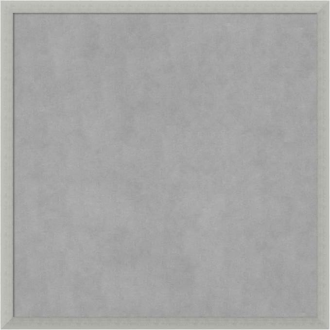Amanti Art Silver Framed Magnetic Board 26x26 Medium Vision Board by AmantiArt