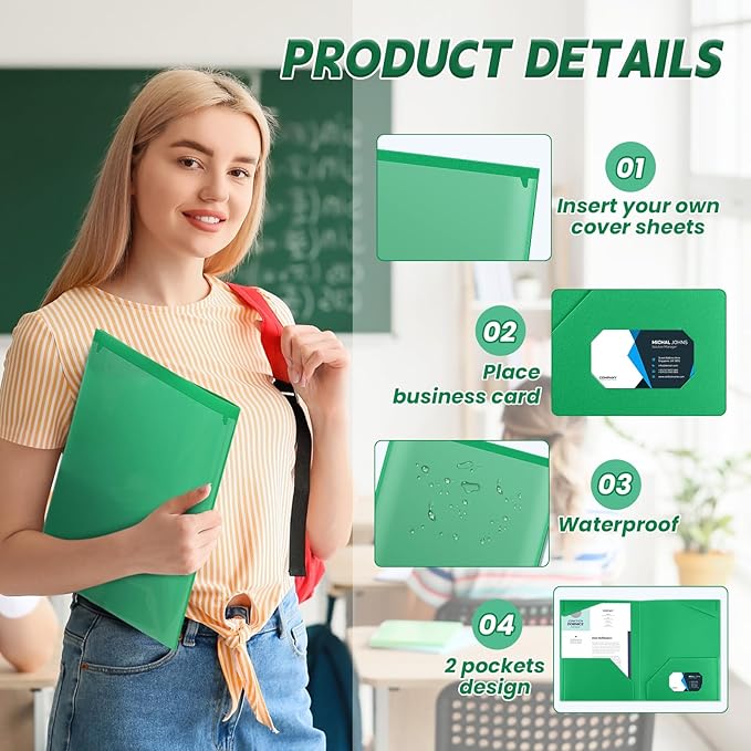 Henoyso 18 Pcs Plastic Folders - Image 3