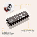 Storage Room Door Sign for Business and Home, Self-Adhesive Durable Modern - Image 4