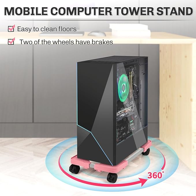 Liitrton Mobile CPU Tower Stand - Image 3
