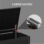 TARKARI 150 Gallon Lockable Resin Deck Box, Waterproof & UV-Resistant Outdoor - Image 7