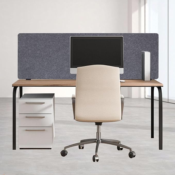 Clamp-on 60" x 24" Desk Divider Privacy Panel - Image 3