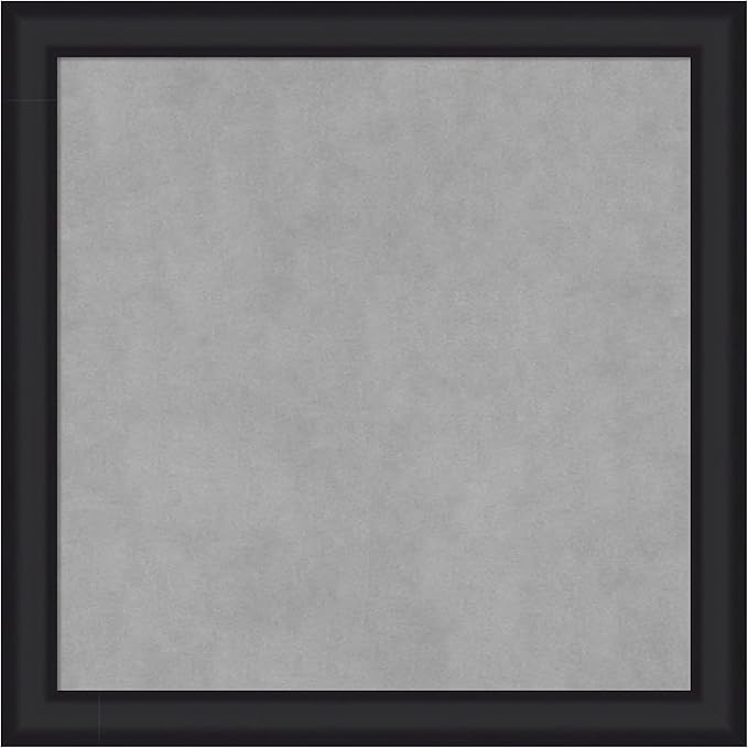 Amanti Art Black Framed Magnetic Board 23x23 Medium Vision Board by AmantiArt