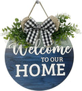 VPDTVK Welcome Sign for Front Door, Rustic Welcome Door Sign Outdoor Wreaths by Unknown