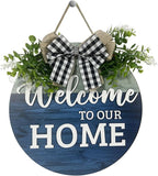 VPDTVK Welcome Sign for Front Door, Rustic Welcome Door Sign Outdoor Wreaths by Unknown