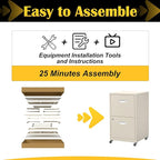 SteeLoong 2 Drawer File Cabinet - Image 6