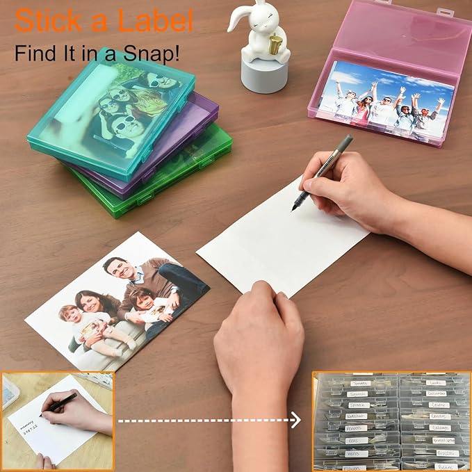 Photo Storage Box 5 x 7 Inches, 10 Inner Extra Large Photo Boxes - Image 7