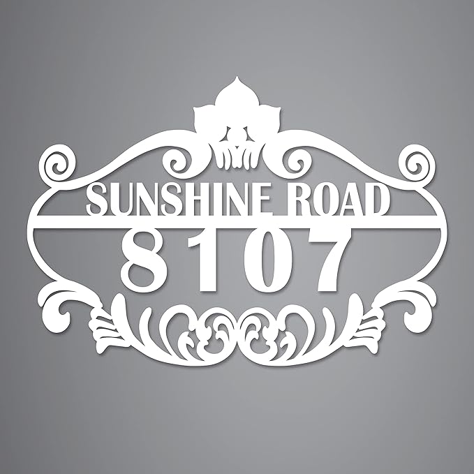 Personalized Vintage Styling Metal House Numbers - Image 6