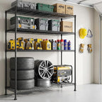 REIBII 45.8“W Metal Shelving Storage Shelves, 5-Tier Wire Shelving Unit - Image 6