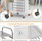 GLACER 10 Drawers Rolling Cart, Storage Cart - Image 4